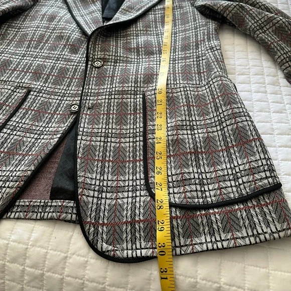 VTG Plaid Blazer, size medium - Picture 12 of 16